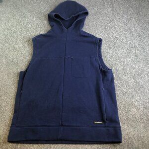Polo Ralph Lauren Sport Vest Mens L Blue Cotton Vintage Outdoor Sleeveless Zip